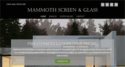 Desktop Screenshot of mammothscreensglass.com